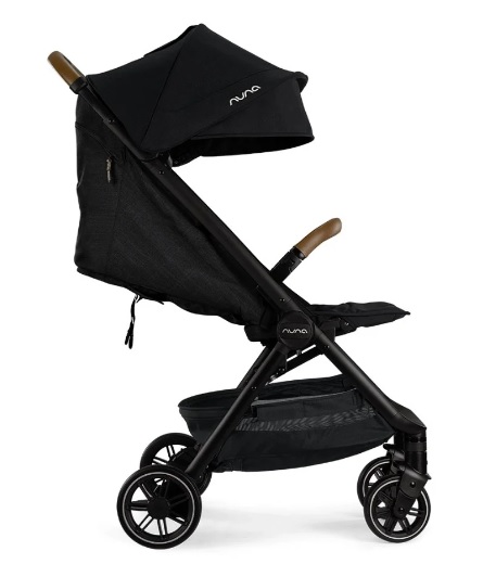 Carucior ultracompact Nuna TRVL Caviar cu pliere automata
