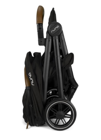 Carucior ultracompact Nuna TRVL Caviar cu pliere automata