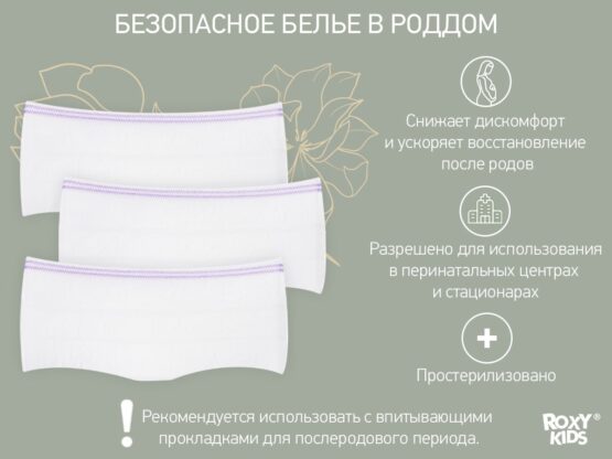 Chiloti din plasa de unica folosinta pentru maternitate Roxy Kids, L, (5 buc.) (RPN-001-L)