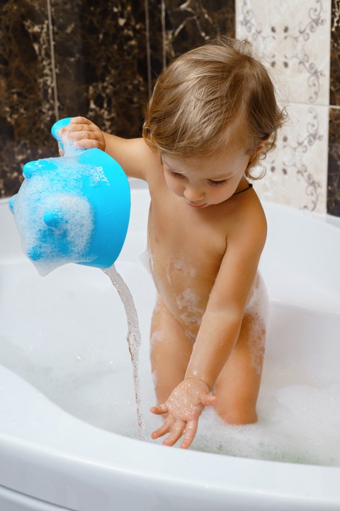 Galetuta pentu spalarea parului Roxy Kids DINO SAFETY SCOOP, Verde (RBS-003-GR)