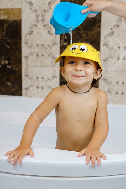 Galetuta pentu spalarea parului Roxy Kids DINO SAFETY SCOOP, Verde (RBS-003-GR)