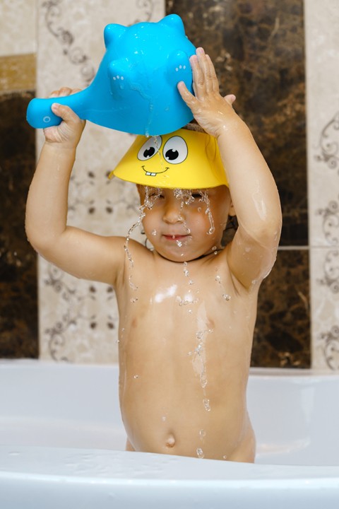 Galetuta pentu spalarea parului Roxy Kids DINO SAFETY SCOOP, Verde (RBS-003-GR)