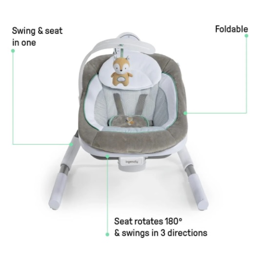 Leagan portabil cu dubla functionalitate Ingenuity AnyWay Sway