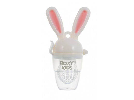 Ниблер «Bunny Twist» Roxy Kids с силиконовой сеточкой, Розовый (RFN-006)