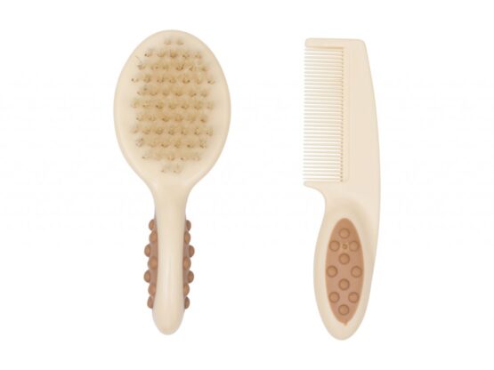 Расческа-щетка для малышей Roxy Kids, натуральная щетина, Бежевый (RBH-001)