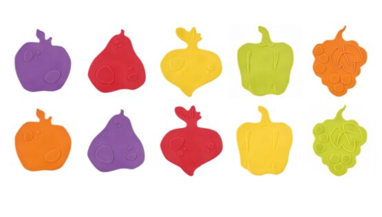 Set de mini-covorase anti-alunicare Roxy Kids „Fresh Mix”, 10 buc. (RBM-10-FM)