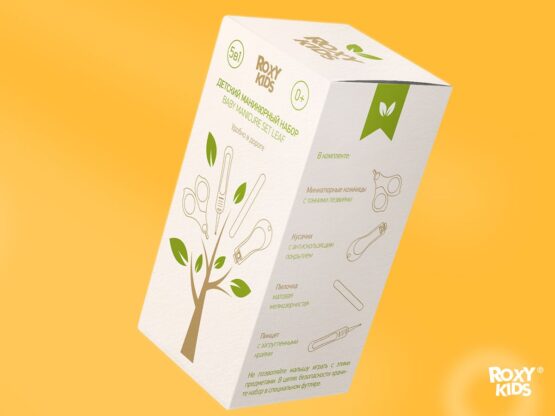 Set manichiura Roxy Kids Frunze, Albastru+Alb (RPS-003-B)