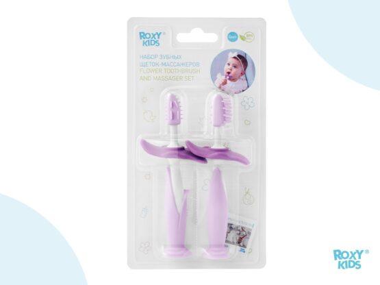 Set periuta de dinti+ perie de masaj, Lavanda (RTB-005)