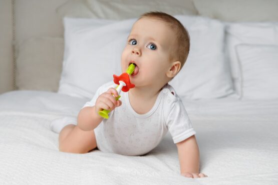 Set periuta de dinti+ perie de masaj, Verde (RTB-001)