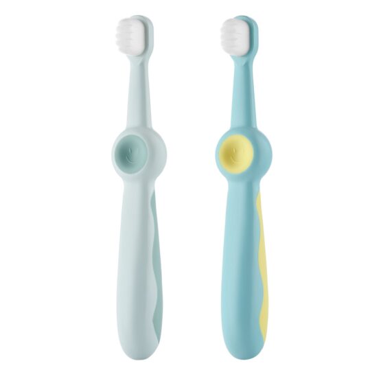 Набор зубных щеток Roxy Kids “Смайлик” (2 шт.) Бирюзовый+Зеленый (RTB-013-BG)