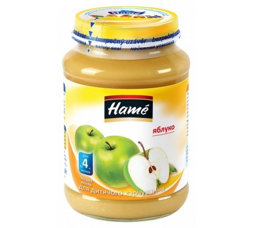 Hame Пюре Яблочное 190gr. (4m+)