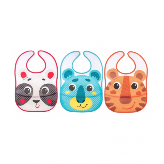 Canpol 9/232 Нагрудник на липучке с карманом»Hello Little» (1 шт.)