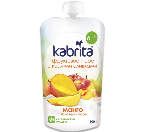 Kabrita Piure cu frișсă de capra „Mango-mere” (6 m +) 100 gr.