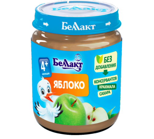 Беллакт Пюре из яблок 100 гр. (4 м. +)
