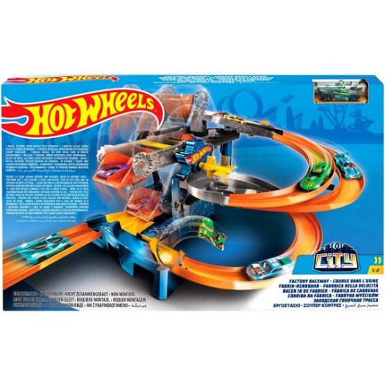 Hot Wheels Игровой набор Гонки на фабрике