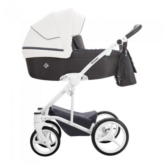 Carucior 2-in-1 Bebetto TORINO 01 White Frame
