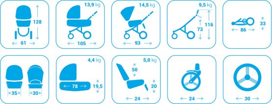 carucior 2 in 1 pentru copii