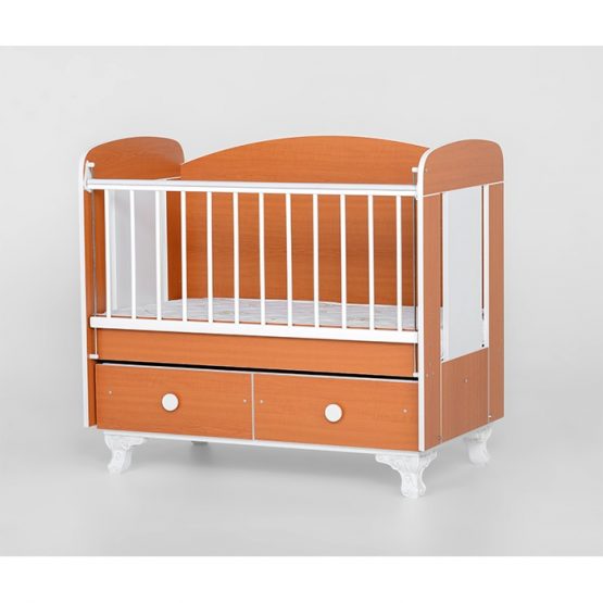 Pătuţ cu sertare Bambini DOUBLE PLUS Cherry