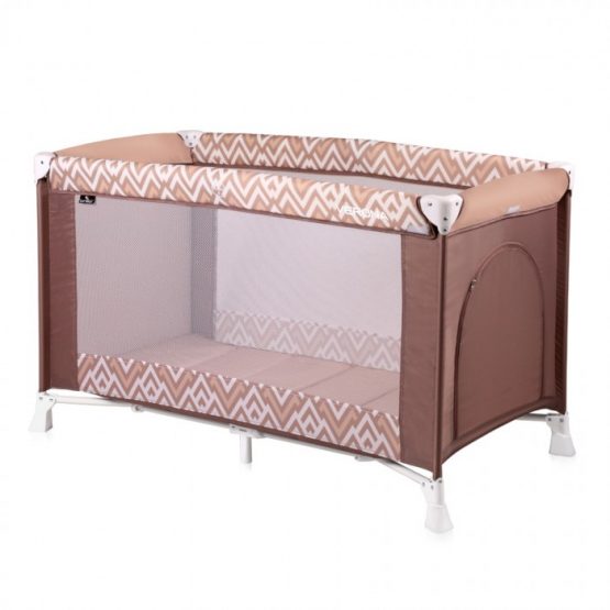 Кровать-манеж Lorelli VERONA 1 Brown&Beige Lines