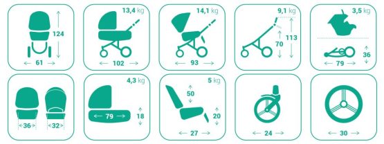 carucior 2 in 1 pentru copii