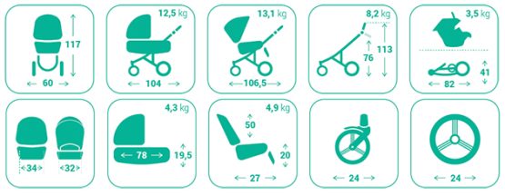 carucior 2 in 1 3 in 1 pentru copii