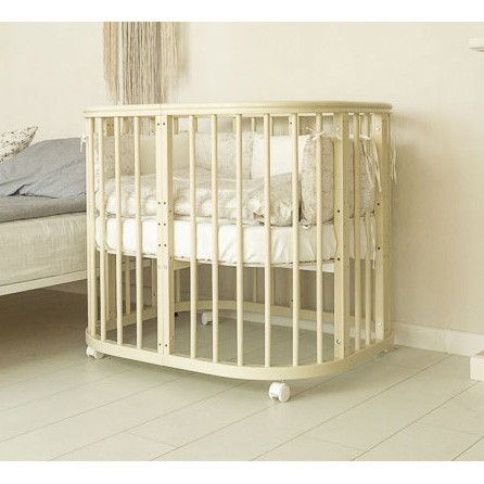 Кроватка трансформер на маятнике EMMA Ivory