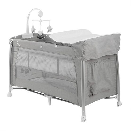 Кровать-манеж Glamvers Dolores 2 Levels Grey