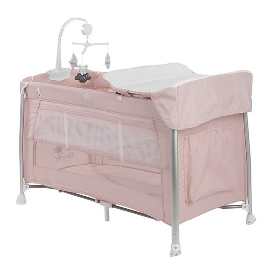 Кровать-манеж Glamvers Dolores 2 Levels Pink