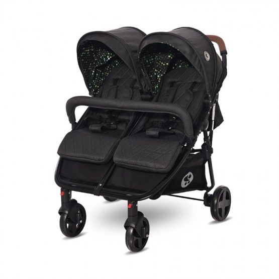 Коляска для двойни Lorelli DUO Black CIRCLES