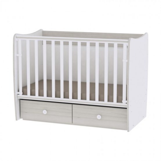 Кроватка детская Lorelli MATRIX White Light Oak