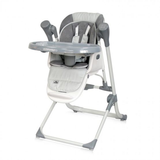 Стульчик-качели 2-в-1 Lorelli VENTURA Cool Grey Stars