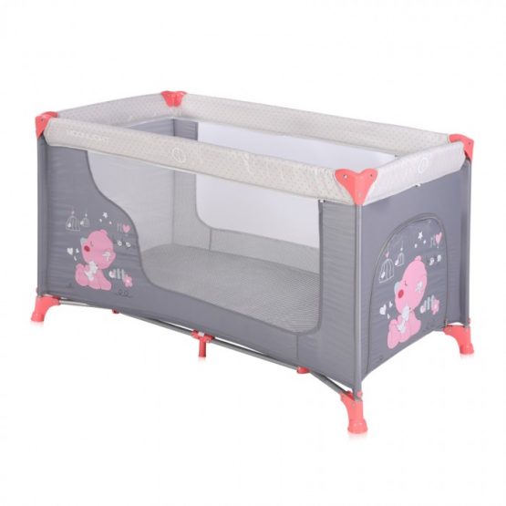 Patut pliabil MOONLIGHT 1 Pink&Grey My Baby