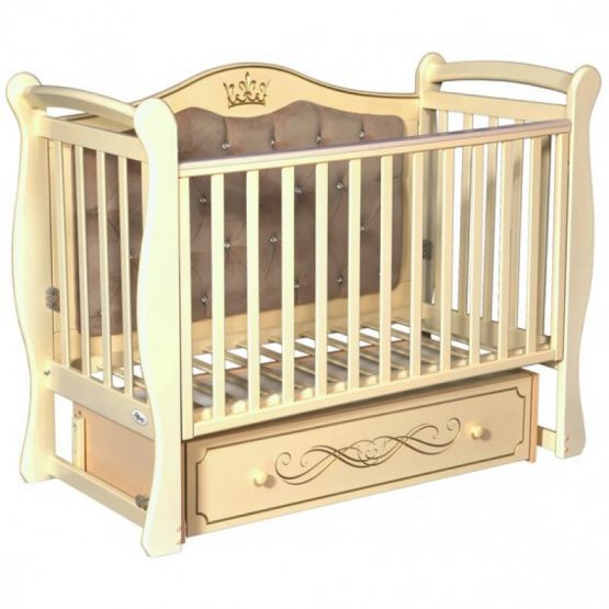 Pătuţ Oliver Brianna (1072) cu sertar, Bej