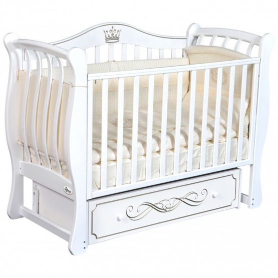 Pătuţ Oliver Daniella Elegance (1011) Alb