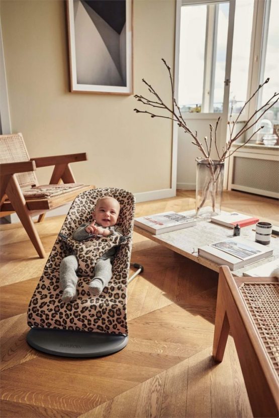 Balansoar BabyBjorn Bliss Beige/Leopard, Bumbac - Editie Limitata