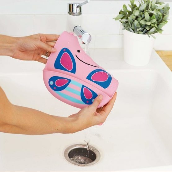 Bavetica de silicon Fold & Go Skip Hop Zoo Fluture