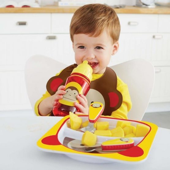 Bavetica de silicon Fold & Go Skip Hop Zoo Maimutica