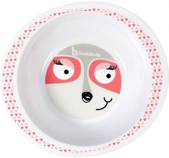 Миска пластиковая глубокая Badabulle Pink Racoon