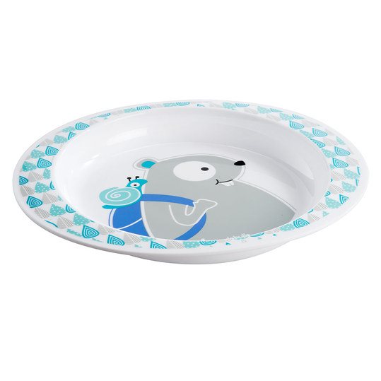 Тарелка Badabulle Blue Beaver