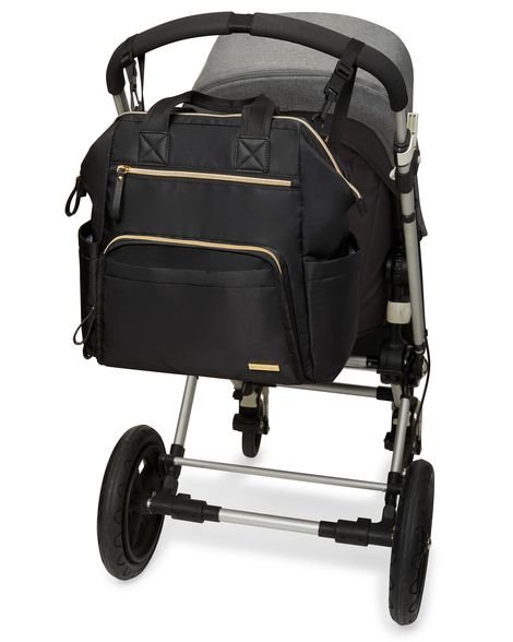 Geanta tip ghiozdan cu deschidere larga Skip Hop Black