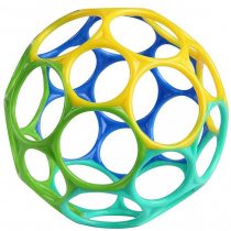 Jucarie Oball Easy-Grasp Minge Verde/albastru
