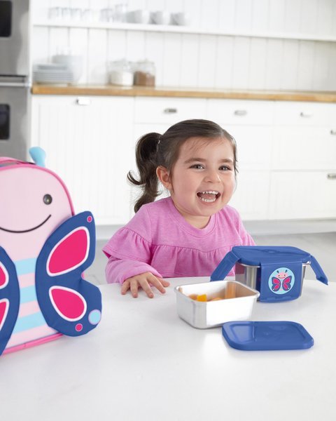 Kit pentru pranz din otel inoxidabil Skip Hop Zoo Fluture