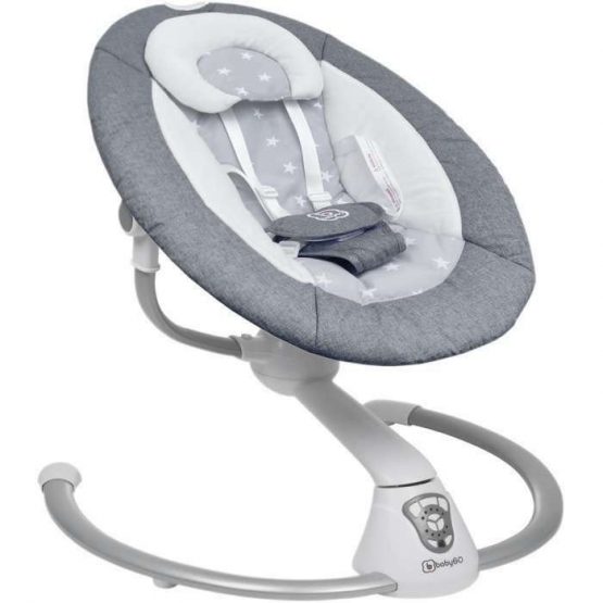 Музыкально-электронные качели BabyGo Homey Grey
