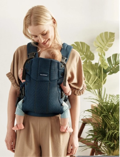 Marsupiu anatomic BabyBjorn Harmony Navy Blue, 3D Mesh