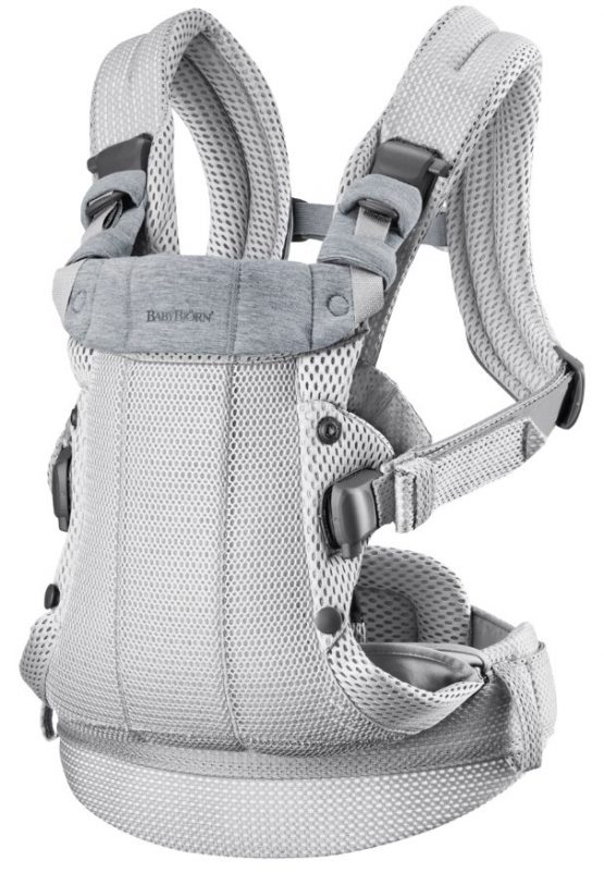 Анатомический мультифункциональный рюкзак-кенгуру BabyBjorn Harmony Silver, 3D Mesh (088004E1)