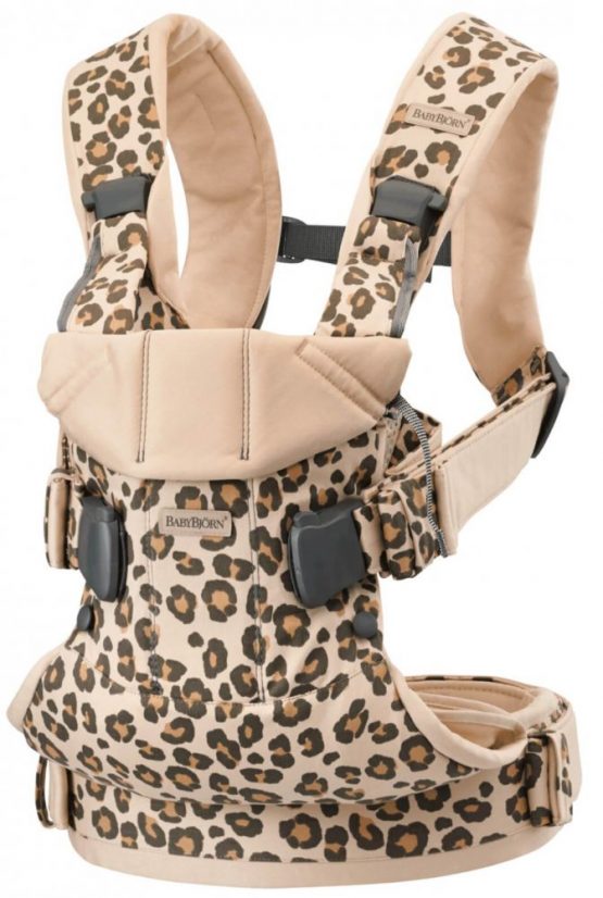 Анатомический рюкзак-кенгуру BabyBjorn One Beige/Leopard, хлопок