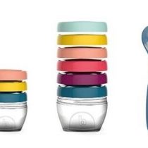 Multi set pentru diversificare Babymoov (3 seturi recipiente + 3 lingurite)