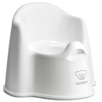 Olita cu protectie spate BabyBjorn Potty Chair White