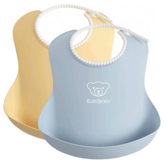 Комплект нагрудников BabyBjorn Powder Yellow / Powder Blue (046341A)