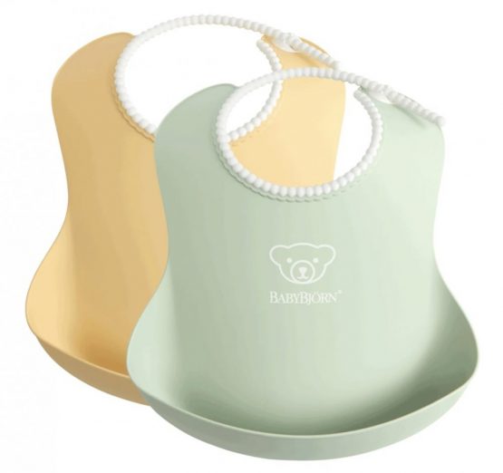 Комплект нагрудников BabyBjorn Powder Yellow / Powder Green (046342A)